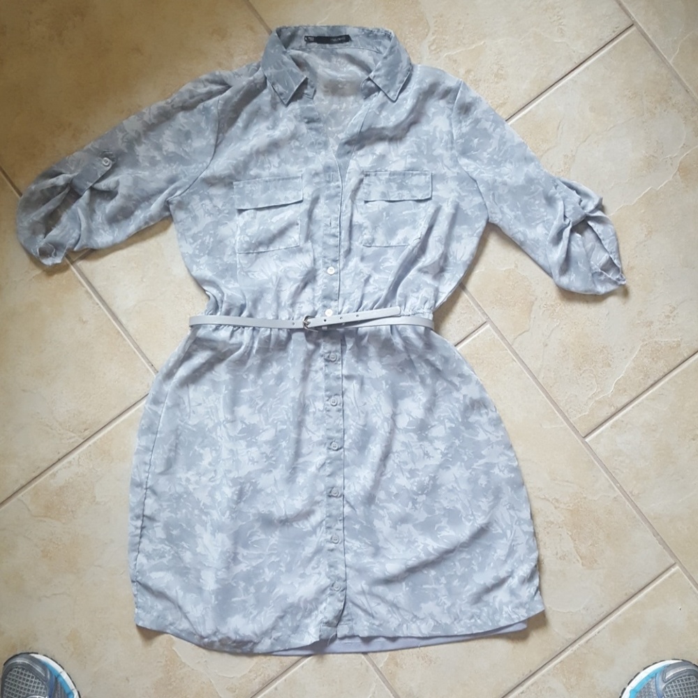 Maurices gray shirt dress